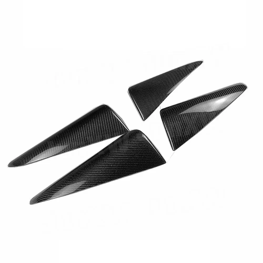 Carbon Fiber Front Splitters Eyebrows Covers Eyelids Trim Stickers For Benz G Class W463 G63 G65 G500 G55 1990 - 2018 FRP 2PCS