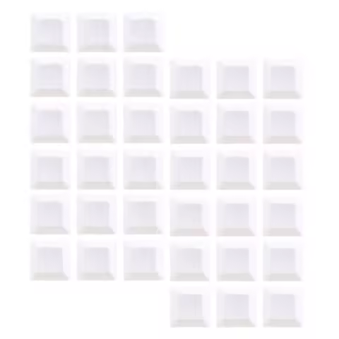 Precisionn 37 PCS PBT Keycap DSA 1U Keycaps For Cherry MX Custom Keycap Set For Gaming Mechanical Keyboard Keybord