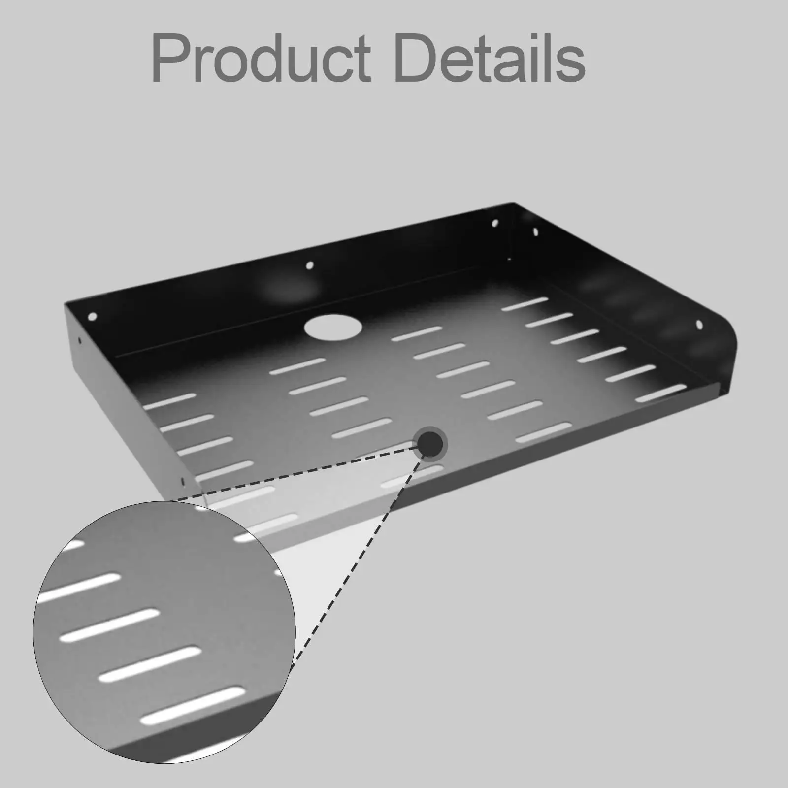 Metal Floating Shelf Modern Metal for TV Accessories Games Console