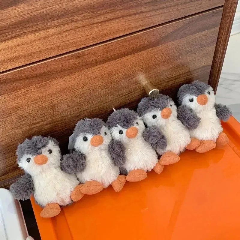 جديد البطريق حقيبة الديكور ألعاب من نسيج مخملي هدية المفاتيح لطيف دمية قلادة جميلة البطريق الدمى عطلة عيد ميلاد Gif