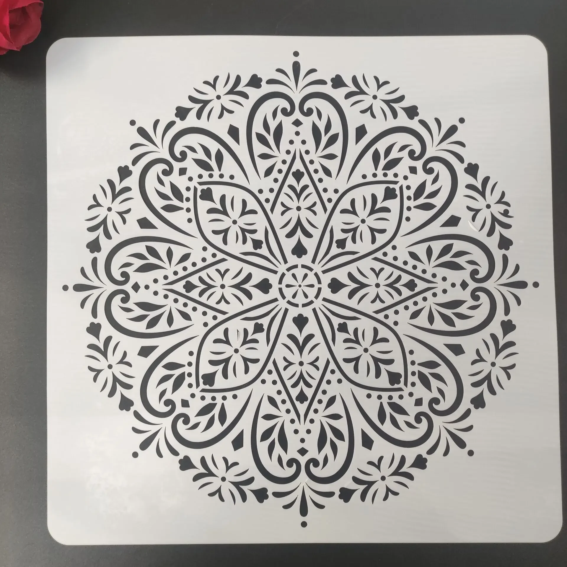 50 * 50cm Mandala Geometry DIY Layering Stencils Wall Painting Scrapbook Coloring Embossing Album Decorative Template for walls