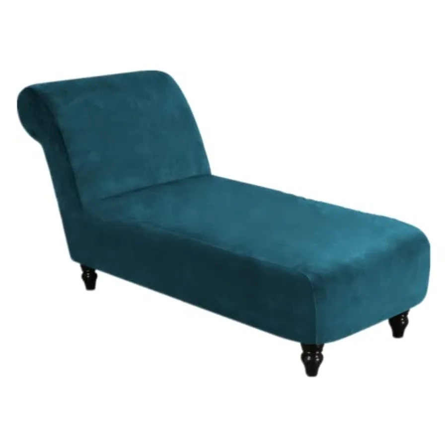 

Luxury Velvet Chaise Lounge Slipcover High-Stretch, Machine Washable Cover for Armless Chaises Indoor Chaise Cover for Living R