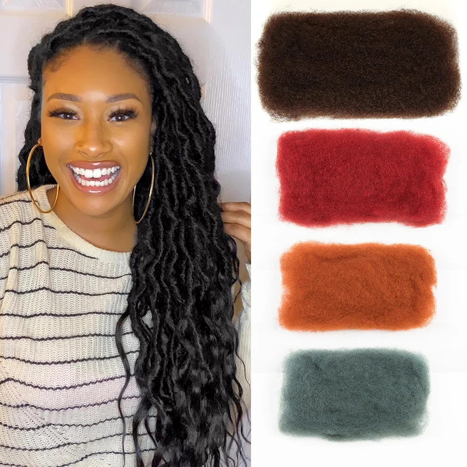 Remy Forte Natural Black Afro Kinky Bulk Human Hair 22 Inch 50G/1Pc Braiding Colored Bulk Braiding Hair 100% Human Hair No Weft