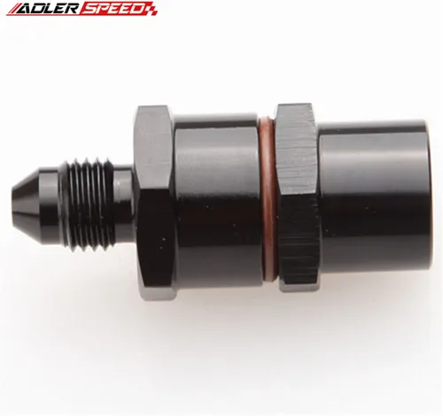 Imagen 2 del producto Filtro de línea de alimentación de aceite Turbo de alto flujo 4AN macho a AN4 hembra, 30 micras, negro/plata/rojo/azul