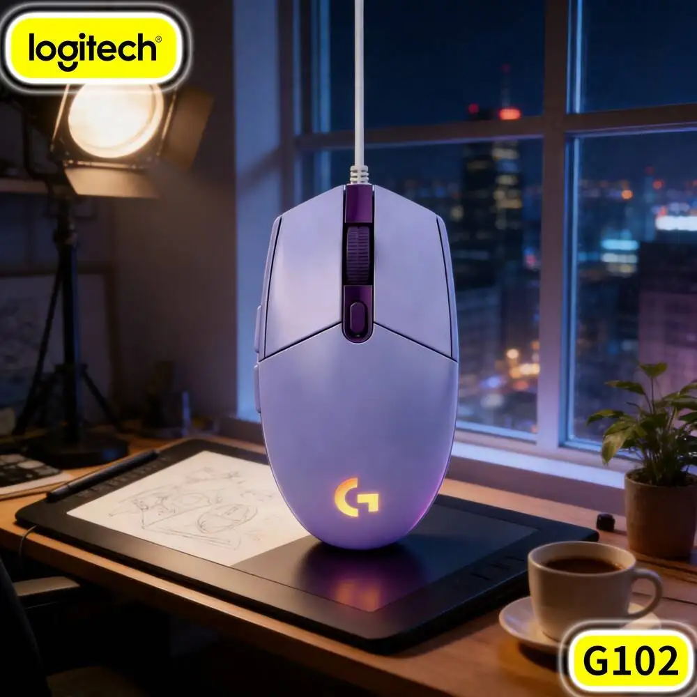 Logitech G102 Wired Gaming Mouse,Long Service Life Structure Withstands Frequent Transport And Daily Use