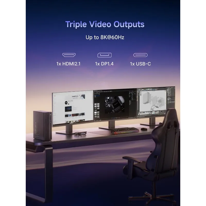 790S7 كمبيوتر ألعاب صغير 9 7940HX (16C/32T) إصدار Barebone Tower Computer، 2x DDR5 Slots، 2x PCIe4.0 SSD، HDM