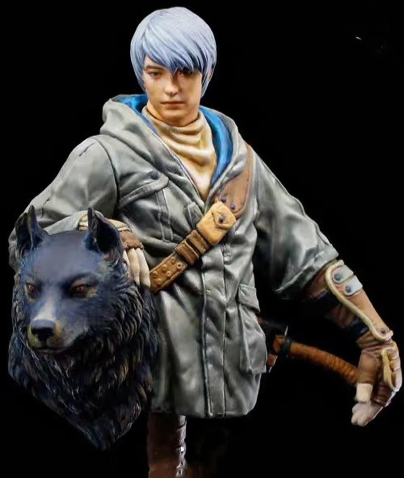 

1/10 Sword God Resin Model Figure Gk Micro Miniature 3d Printed White Model Toy Unassembled And Unpainted Kit