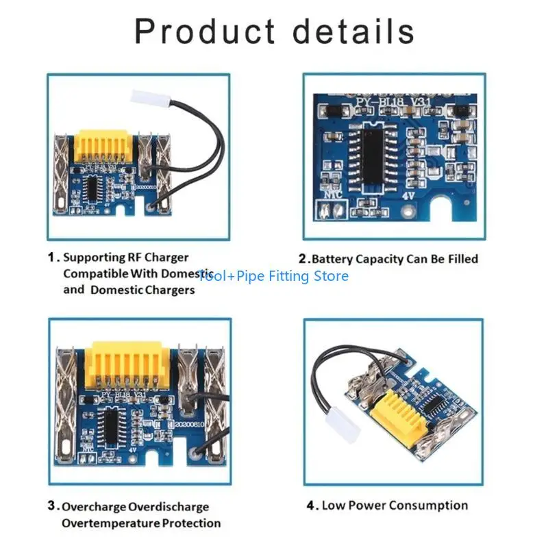 F92B High Efficiency 14.4V Lithium Battery Overheating Protective Circuit Module Unit Suitable for Wireless Tool Operations