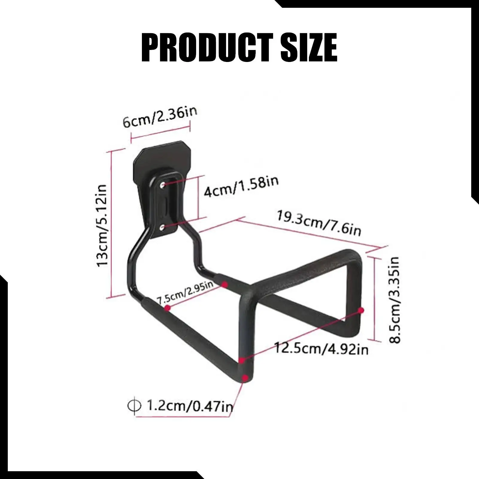 Water Hose Holder Hose Reel Hook Heavy Duty Easy to Install for Extension Hoses Hanger Garage Hook for Yard Garden