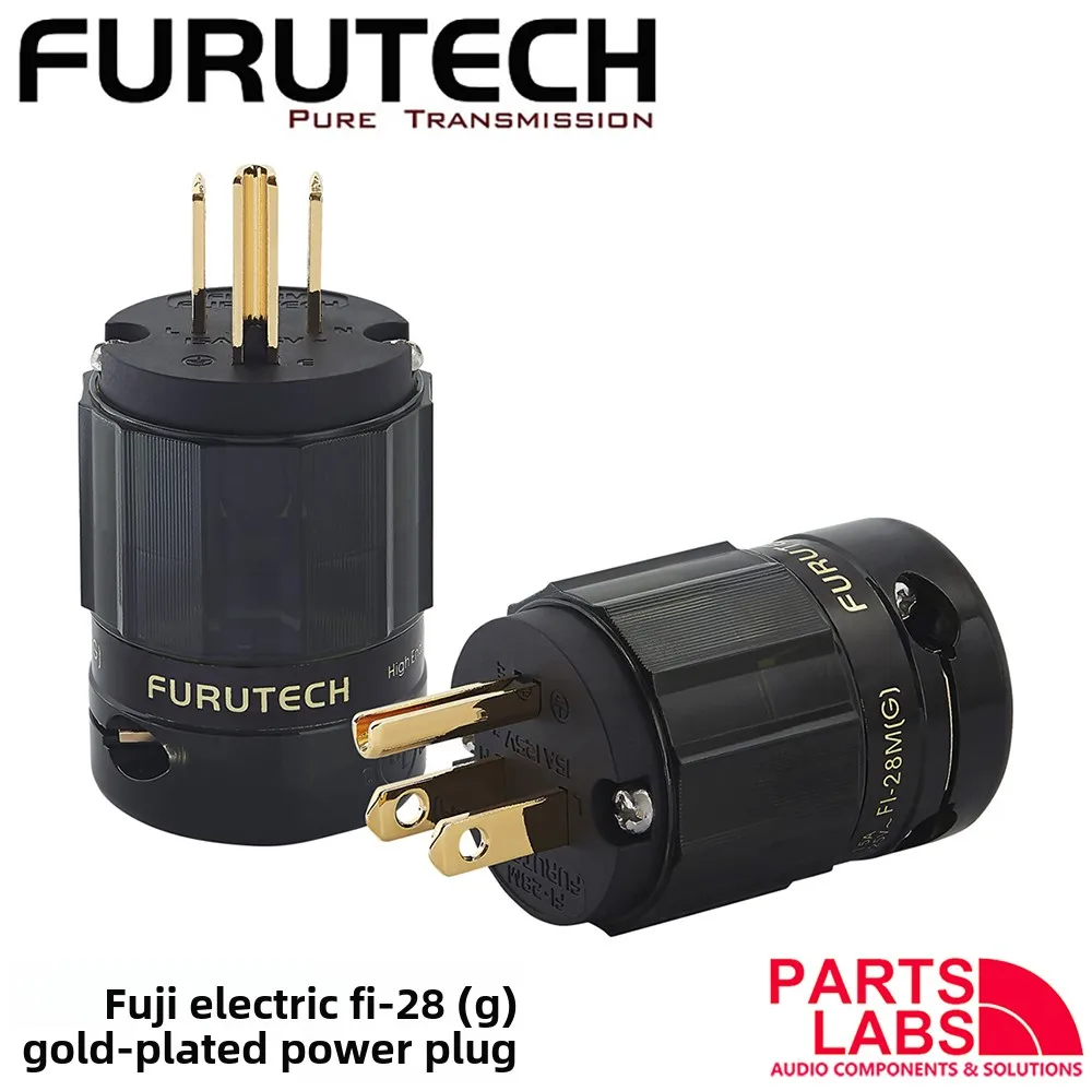 

Оригинальный позолоченный сетевой штекер FURUTECH FI28 G (американский стандарт) и разъем IEC
