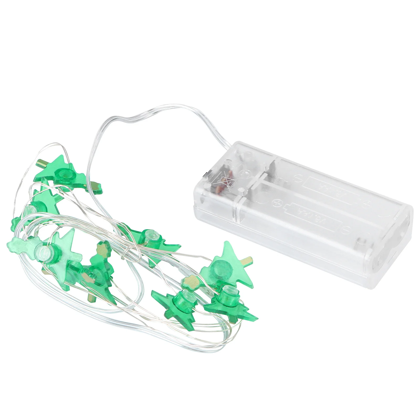 2Pcs LED Xmas Tree Shape String Lights Operation Plastic Indoor Outdoor Christmas Decorative Party Atmosphere