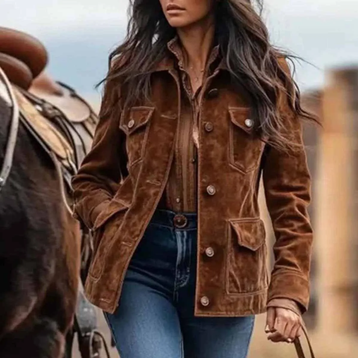 

Женские пальто на пуговицах, новые пальто и куртка в западном стиле, короткие куртки для женщин, верхняя одежда, замшевая куртка, женская уличная одежда, уличная одежда