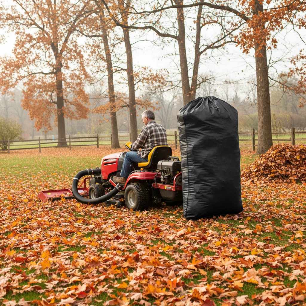 

Сумка для сбора листьев, газонный трактор, сумка для сбора листьев, 420D ткань Оксфорд, ловец мусора для двора, сада, мешки для мусора