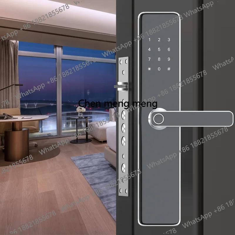 

Замок для дома, с функцией распознавания отпечатков пальцев, с паролем, индукционный замок для отелей с магнитной картой.