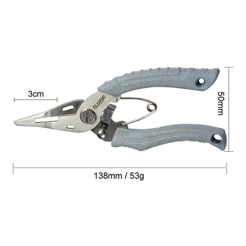 Multifunction Fishing Pliers Braid Line Cutter Scissors Remove Hook Stainless Steel Fish Use Tongs Tools With Protective Cover