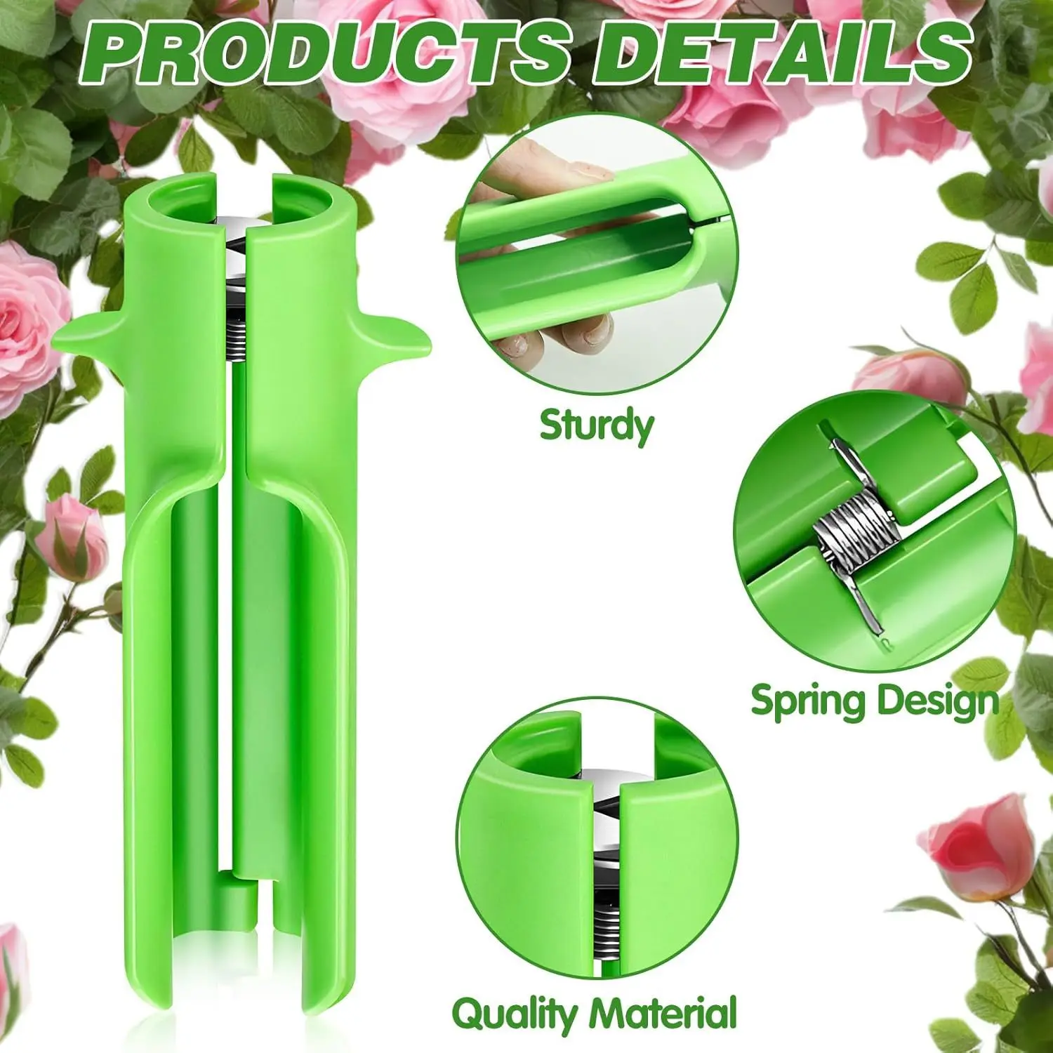 1pc Random Color Reusable High-Quality Material Rose Thorn Remover Floral Stem and Leaf Remover, Suitable for Floral Art and G