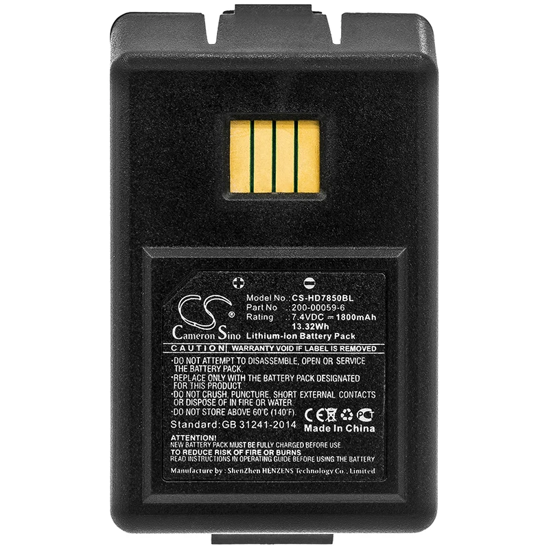 

Cameron Sino 1800mAh Battery For Dolphin 200-00059-6 Handheld 200-00059-6 7850 7850