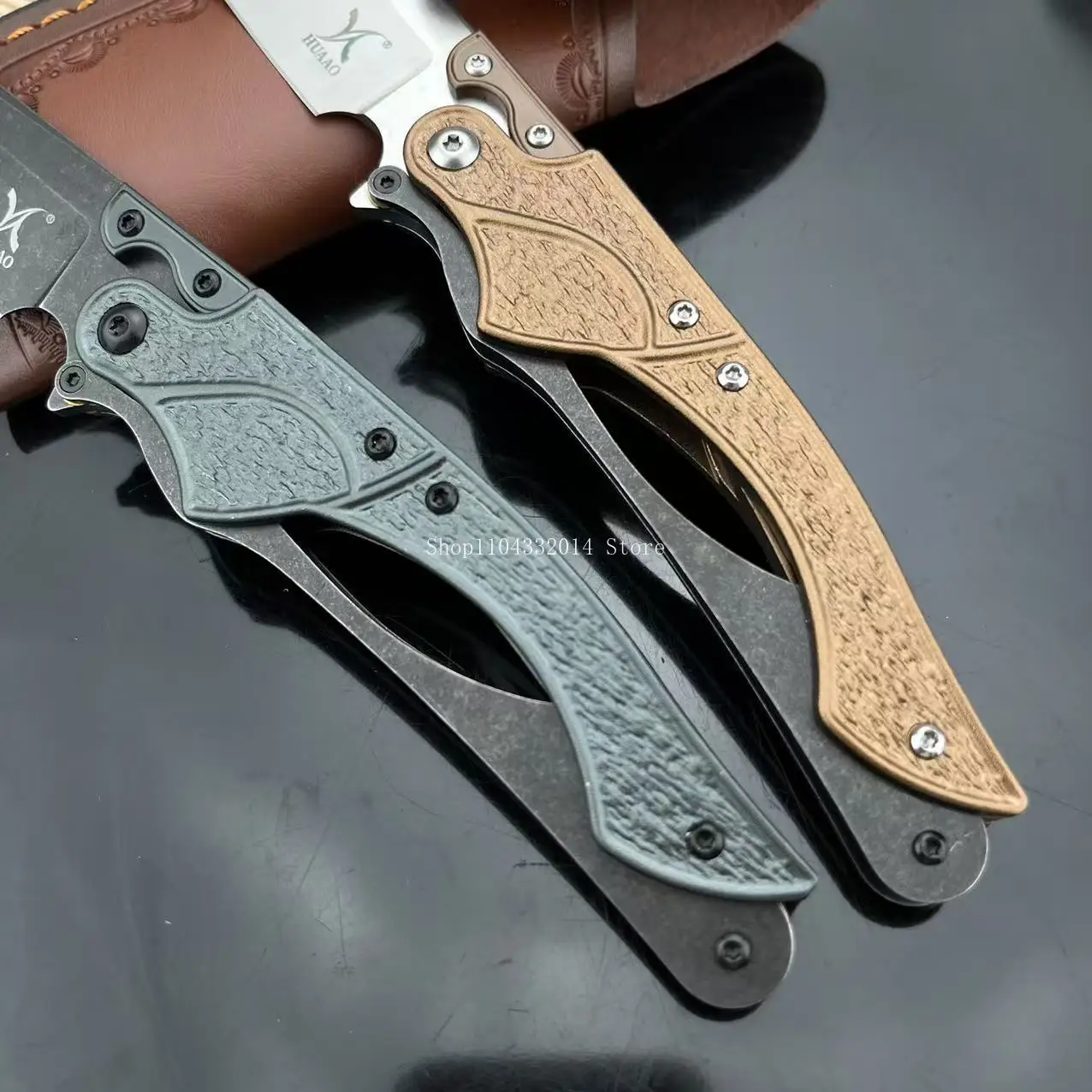 Durable Outdoor Folding Knife T6 Aluminum Handle D2 Blade Jungle Adventure Knife EDC Camping Hiking Fishing Utility Knives Gifts - view 4