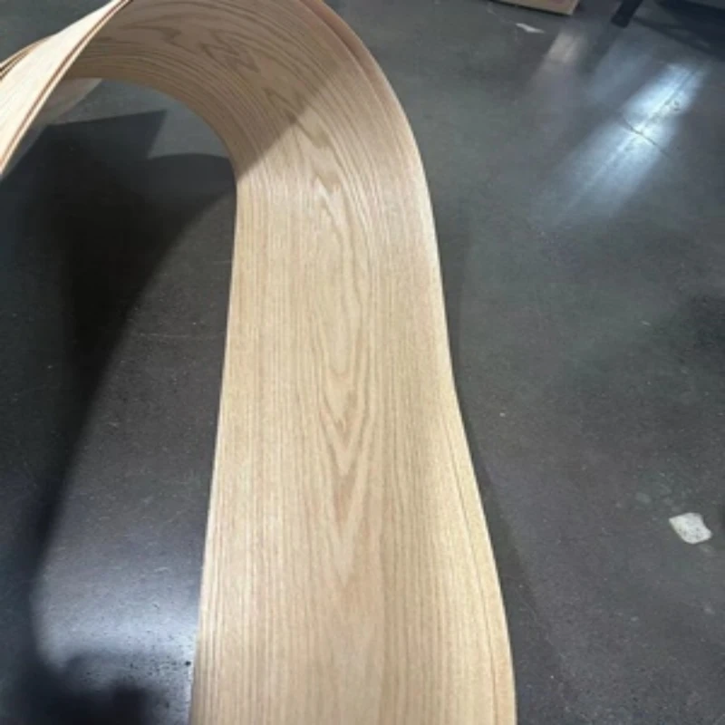 Natural Genuine Red Oak Wood Veneer Furniture Wood Veneer about 21x290cm  0.5mm Thick C/C