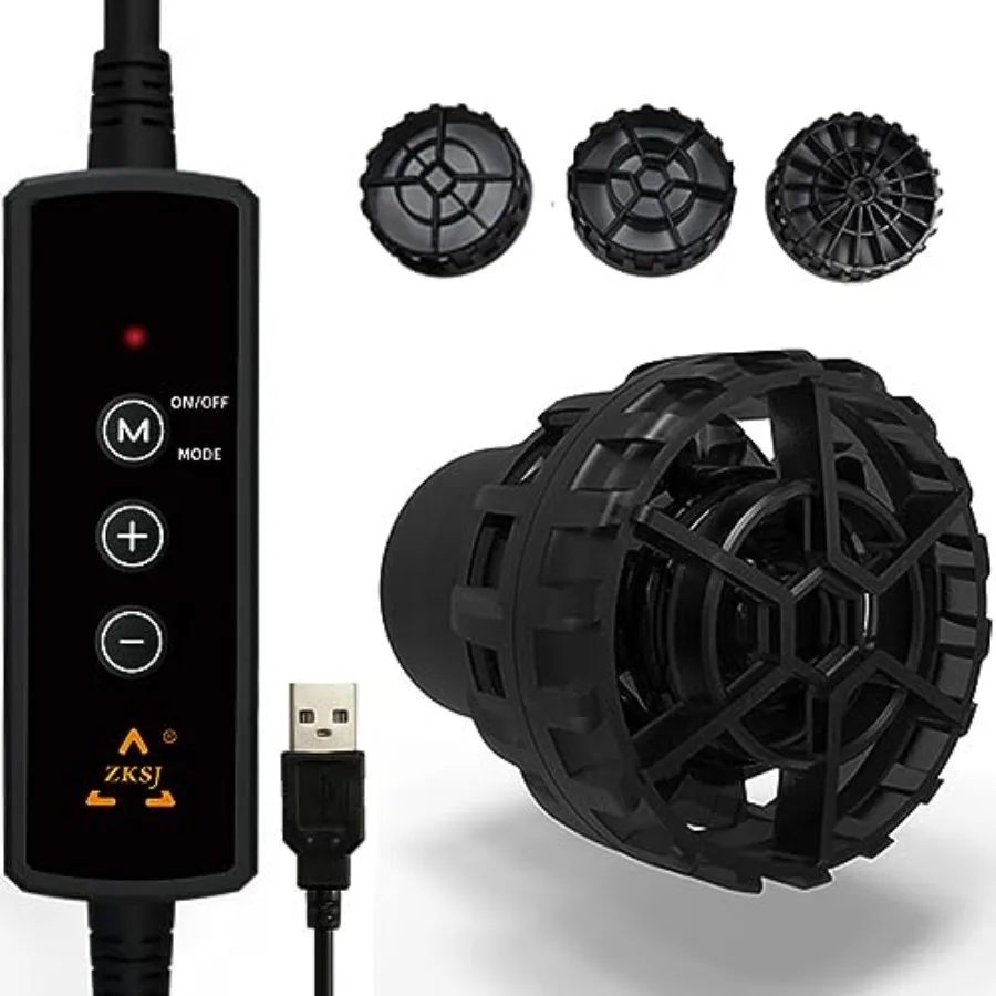 

Мини-помпа для аквариума с функцией создания волн, USB-питание, 530GPH (2000 л/ч), циркуляционный водяной насос 5 Вт, 5 В постоянного тока, с магнитным креплением.