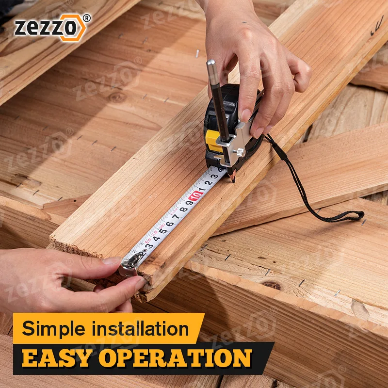 Tape Measures Fixed Clip Easy To Mark Scribing Drawing Lines Flexible Ruler Position Clamp Measuring Gauging Attachment Tools