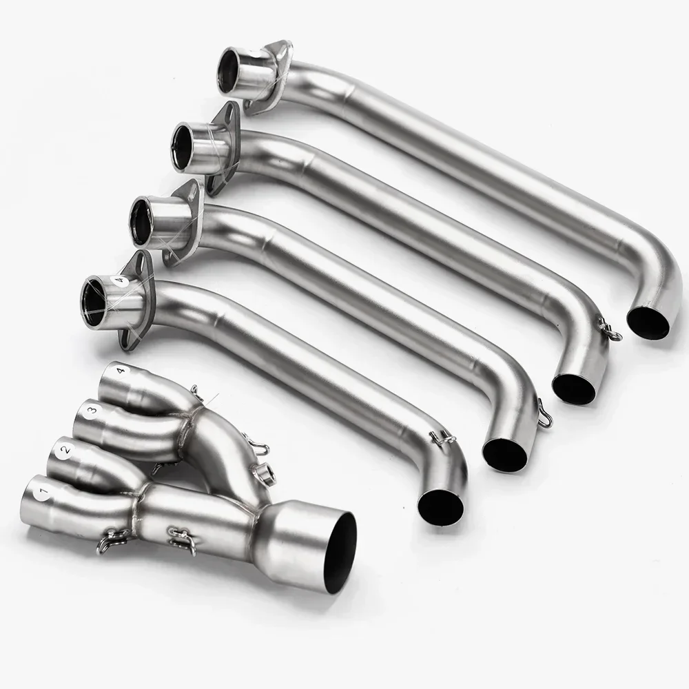 

S T Underbody Full Exhaust System Motorcycle Exhaust For CB650F CBR650R CB650R CBR650F Modify Front Link Pipe Muffler 2014-2023