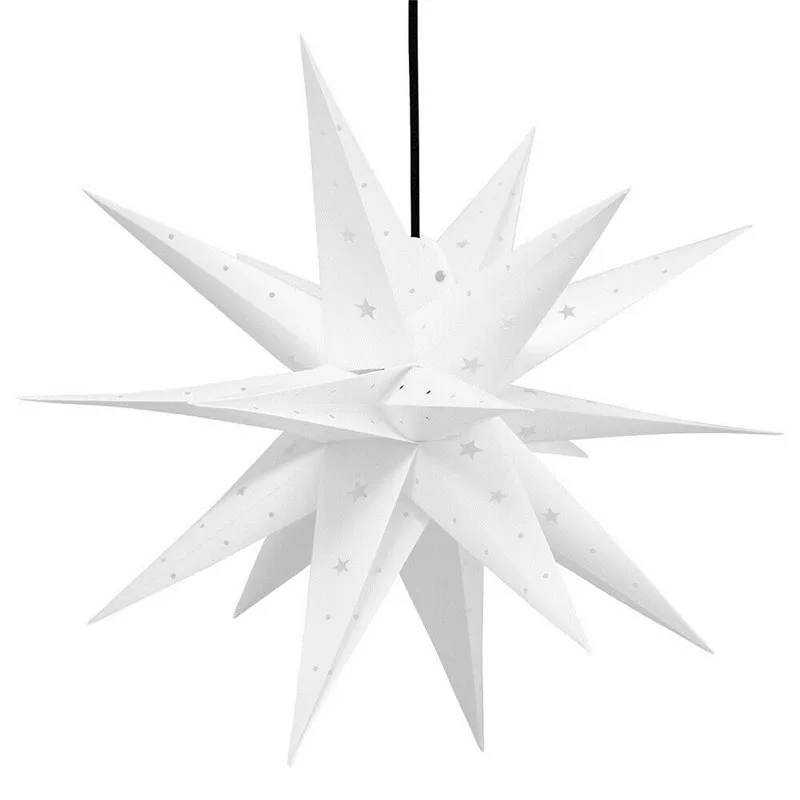 Décorations de noël LED 3D étoile extérieure étanche Explosion multi-angle étoile suspension décoration de célébration du nouvel an