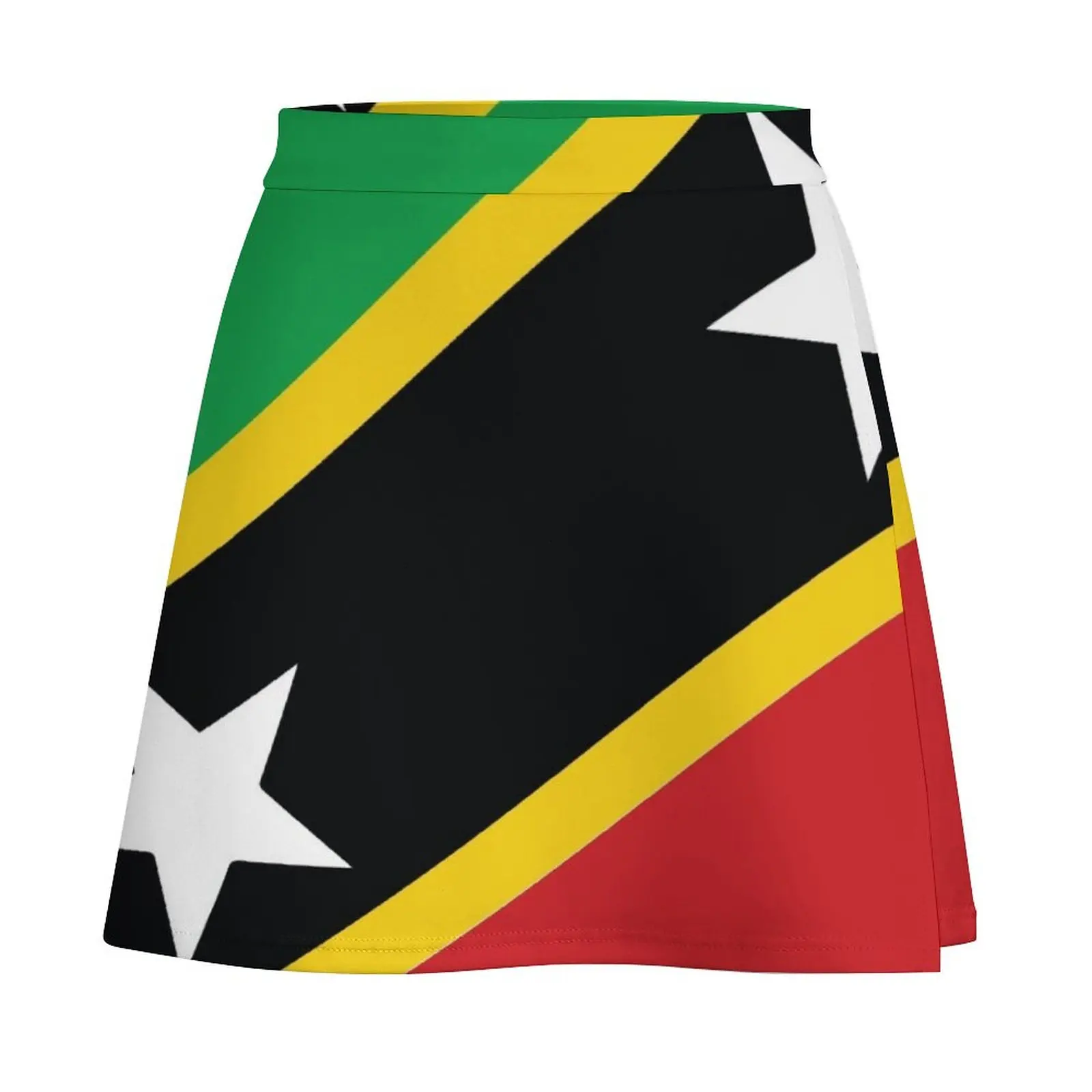 St Kitts and Nevis National Flag Mini Skirt korean style clothing skirts Mini Skirt