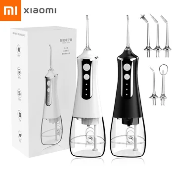 Xiaomi Dental Oral Irrigator Water Flosser Teeth Cleaning Tools Oral Washing Machine Teeth Whitening 5 Nozzles Dental Floss Jet