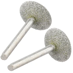 Punti montati della testa di molatura diamantata 8-30mm Testa di taglio Strumenti per intaglio della pietra della giada Gambo da 6 mm Intaglio Lucidatura Strumento per incisione