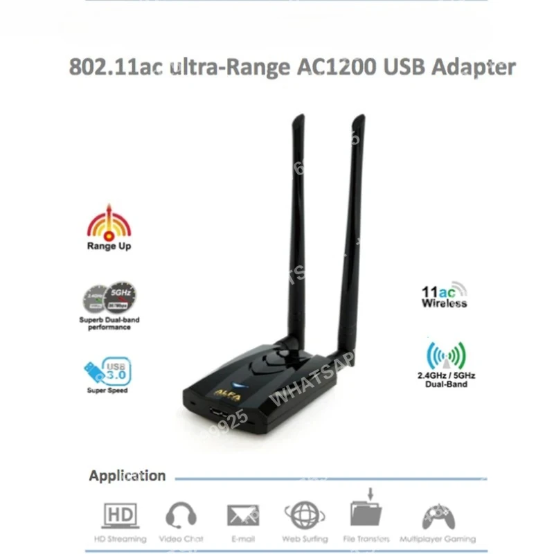 AWUS036ACH RTL8812AU Tarjeta de red BT5 Kali Linux MAC