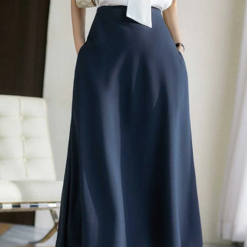 New In Woman Skirt Midi A Line Skirts for Women Chic and Elegant Modest High Quality Luxury Korean Fashion Casual Harajuku Style