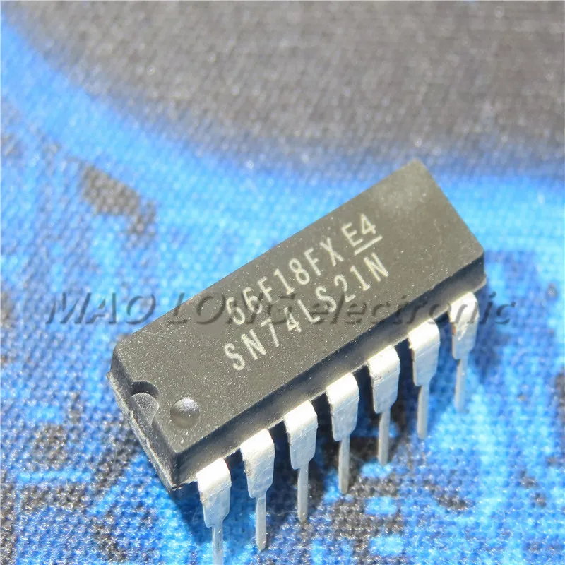 10PCS/LOT SN74LS21N 74LS21 HD74LS21P DIP-14 Grid/Inverter IC  New In Stock Original Quality 100%