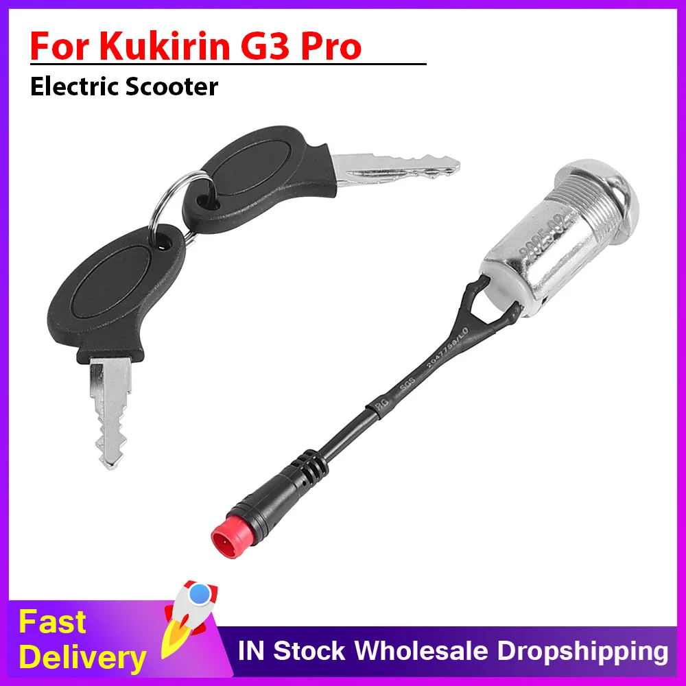 Für KUGOO KuKirin G3 Pro Key Lock Zündschloss für Kukirin G3 Pro Elektrische Roller Anti-diebstahl Sicherheit Schloss zubehör