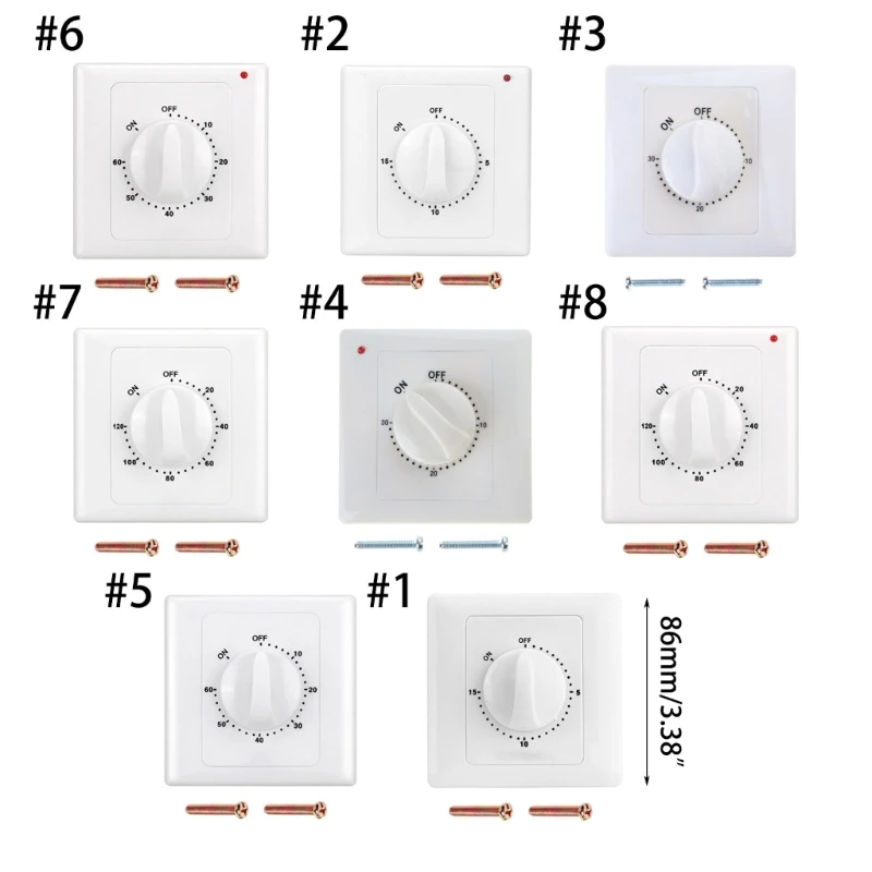 ใหม่สวิตช์เวลาซ็อกเก็ตตัวจับเวลาถอยหลัง Digital Timer Control สวิตช์ซ็อกเก็ตฝาครอบ