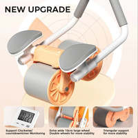 Automatic Rebound Ab Abdominal Exercise Roller With Elbow Support And Timer  Wheel Core Exercise Equipment For Home Workout