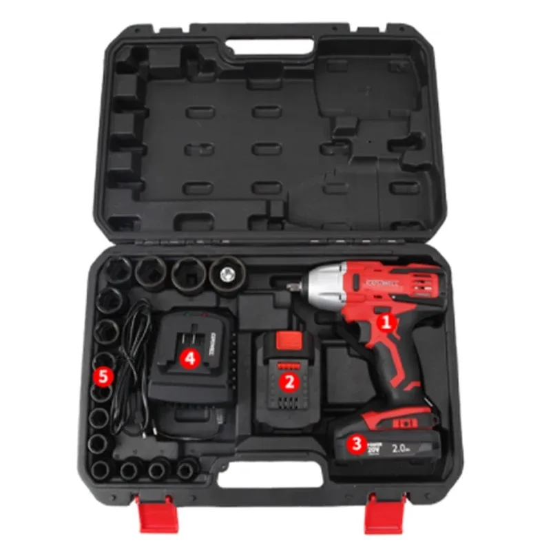 Factory Hot Sale KAFUWELL P4941A 20v Cordless Screwdriver Electric Brush Power Tools Electric 1/2 Impact Wrench Cordless
