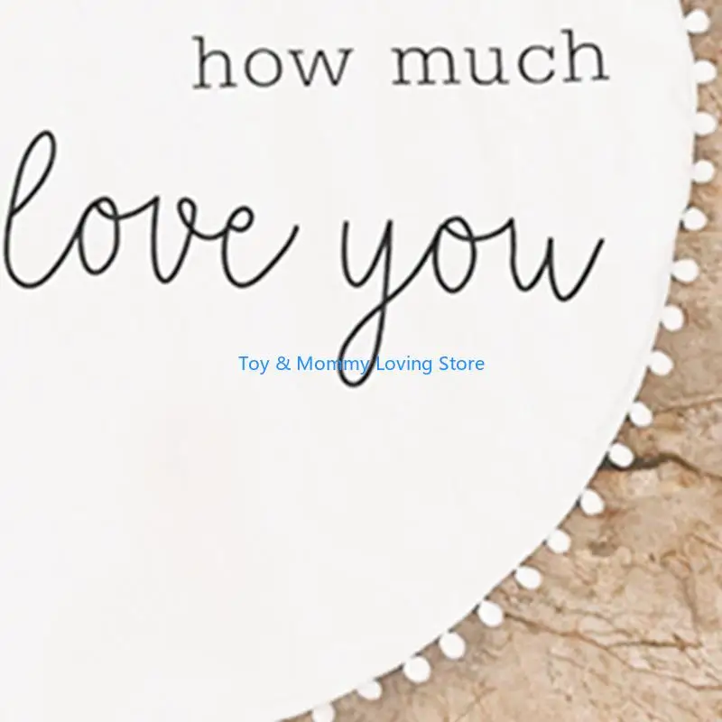 Y1QF الطفل للعب حصيرة الزحف السجاد غرفة الاطفال بساط الأرضية لوحة ألعاب مستديرة حصيرة غرفة نوم الطفل الحضانة الديكور التصوير Pr #3