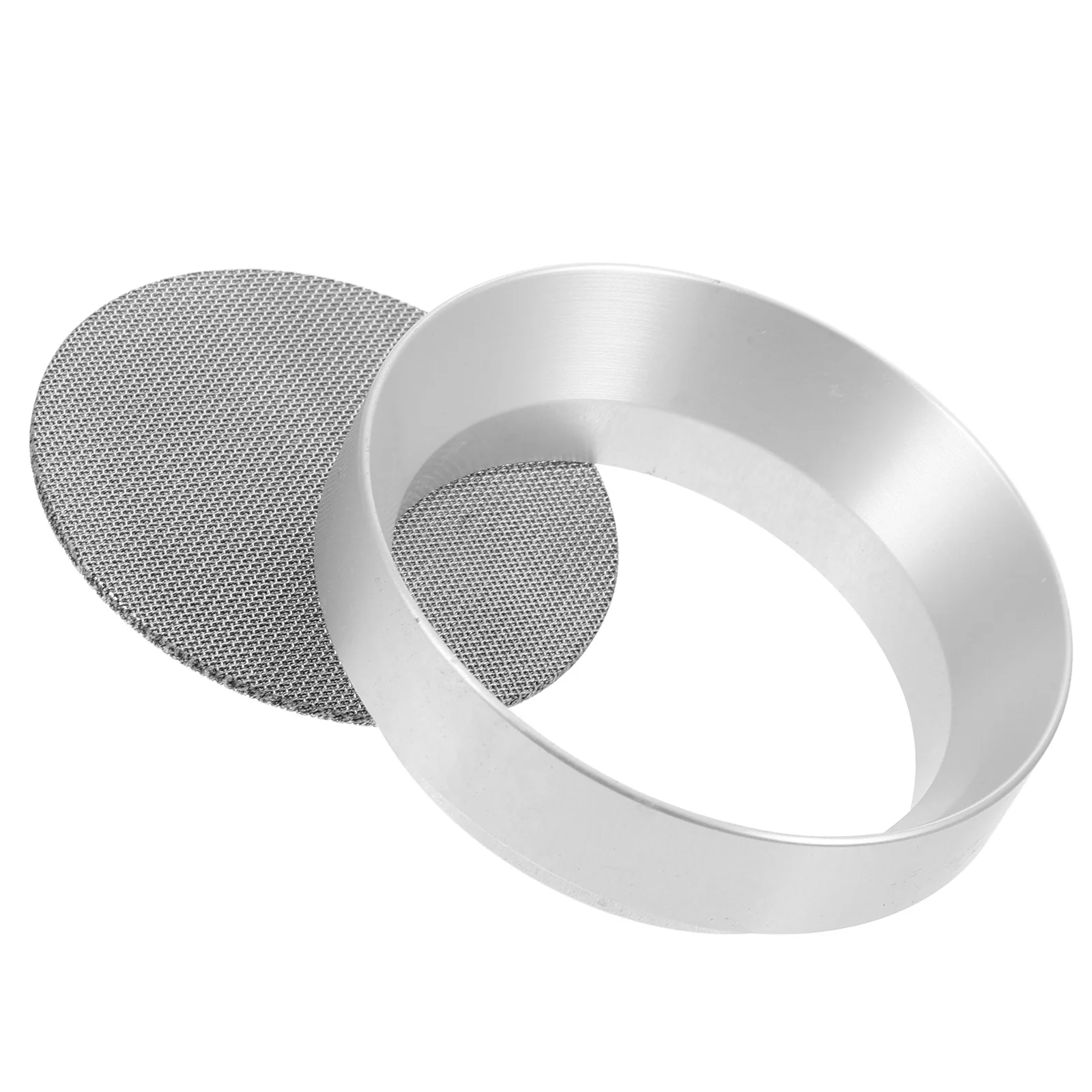 Coffee Handle Set Powder Feeder Cloth Filter Sock Holder Storage Grabber Funnel Carrier with Separator Tool