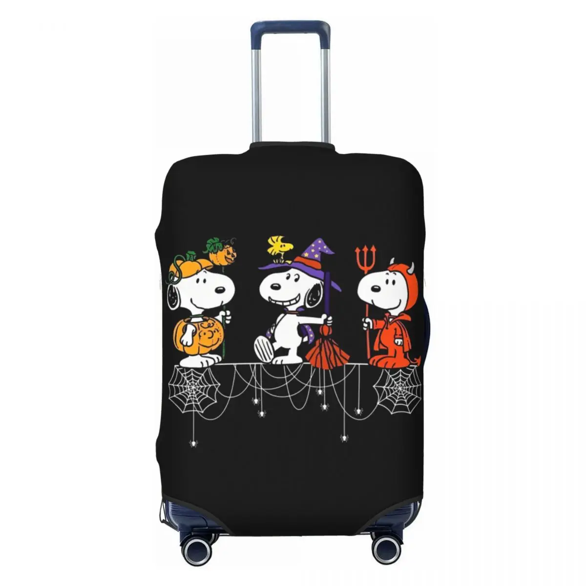 Halloween Snoopy Suitcase Cover Practical Travel Protection Luggage Accesories Vacation