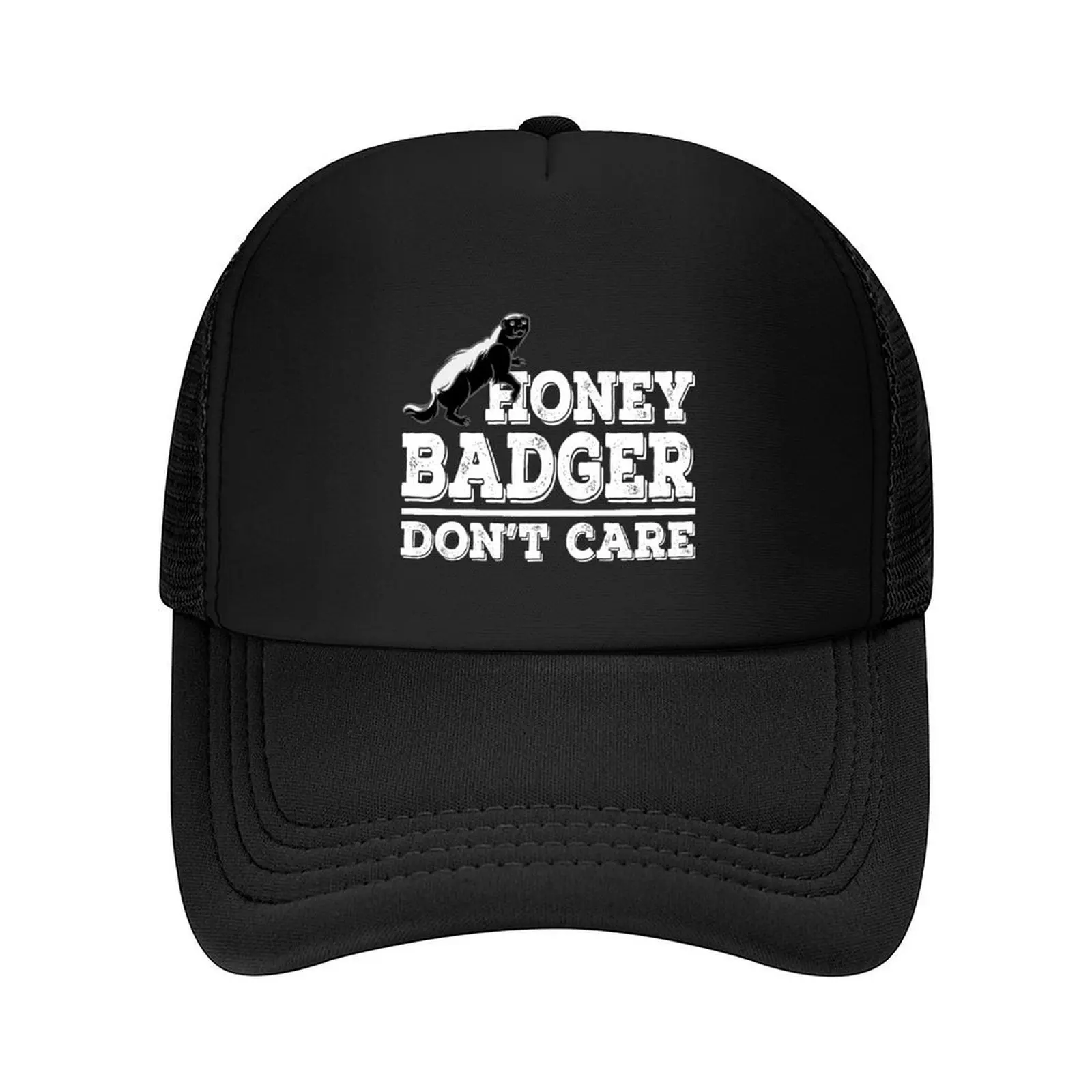 

Honey badger - don't care - funny animal gifts Baseball Cap hiking hat men's big size hat Sun Cap Caps For Men Women's