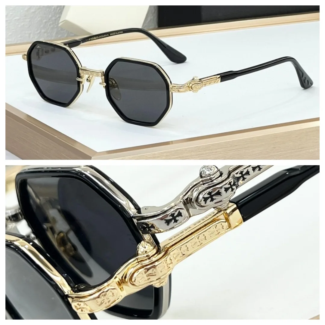 

Солнцезащитные очки TATTERS Small Polygon с оправой из смешанного ацетата, защита UV400, винтажный модный дизайн, унисекс, с футляром