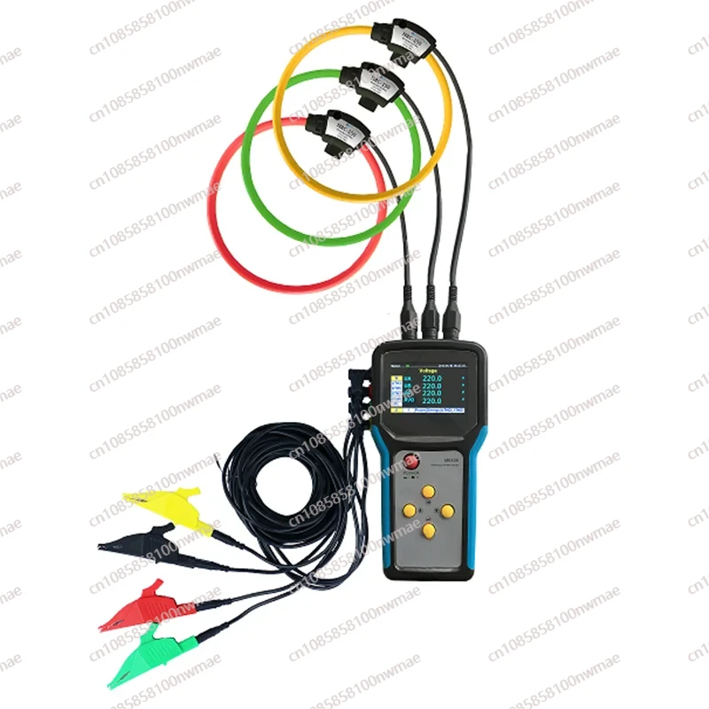 Handheld Three Phase Solar Data Logger  ME435 Rogowski Coil Smart Electric Power Meter