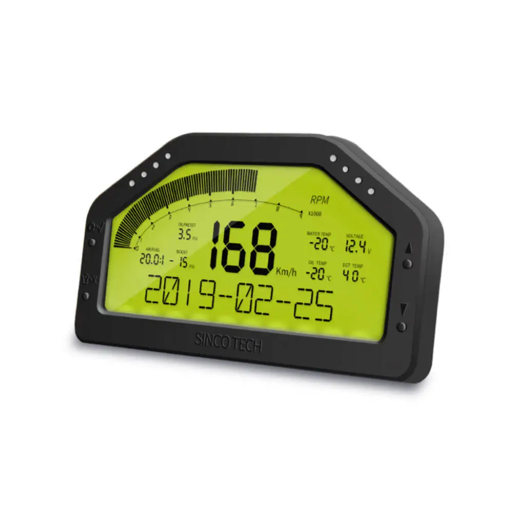 

Tachometer 9000 RPM Meter Multi-Function Race Dash Panels LCD Display Dashboard Full sensor kit DO908