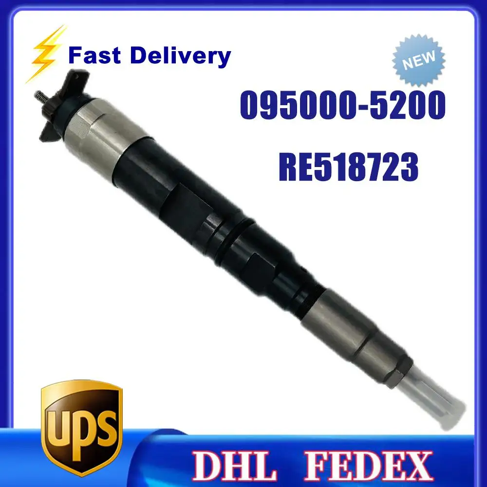 

095000-5200 RE518723 Diesel Fuel Injector For J/o/h-n D-e-e-r-e V/a/ri/o/u/s 8.1d 2003 6081T