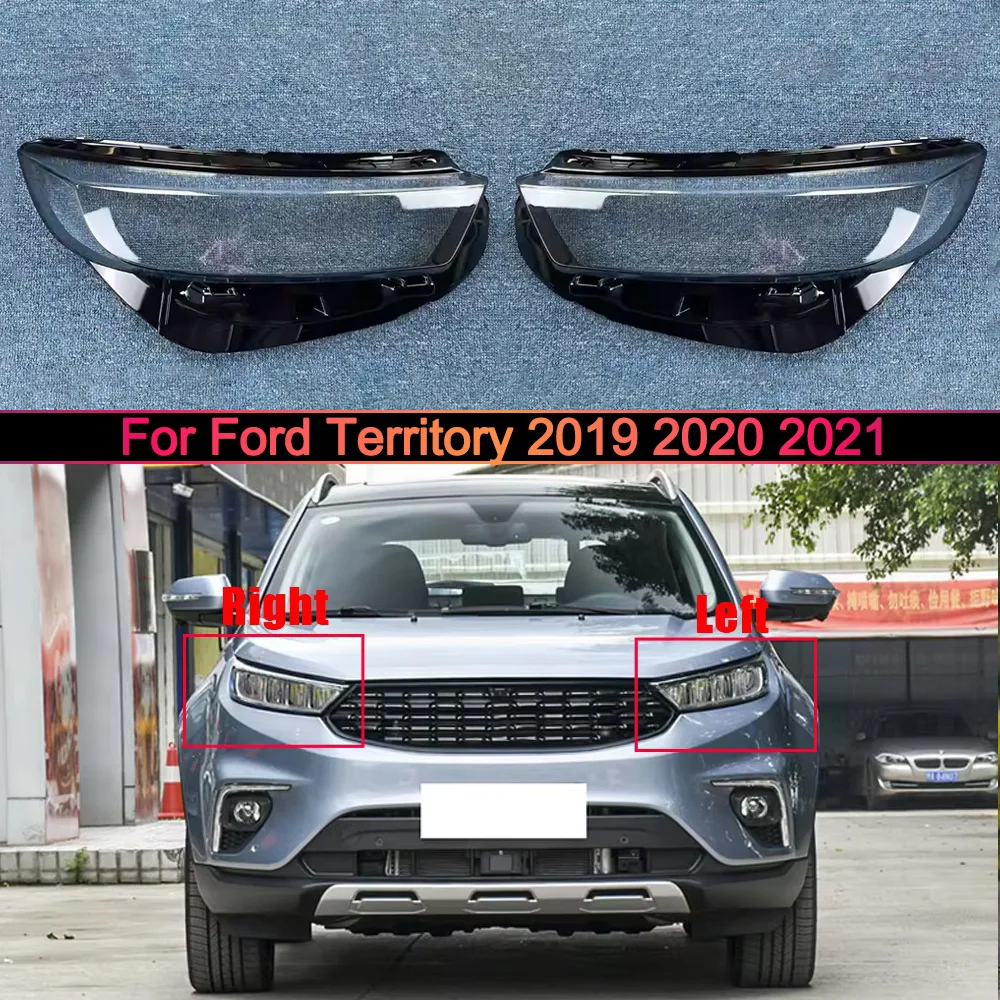 

For Ford Territory 2019 2020 2021 Headlamp Cover Shade Transparent Lampshade Headlight Shell Plexiglass Replace Original Lens