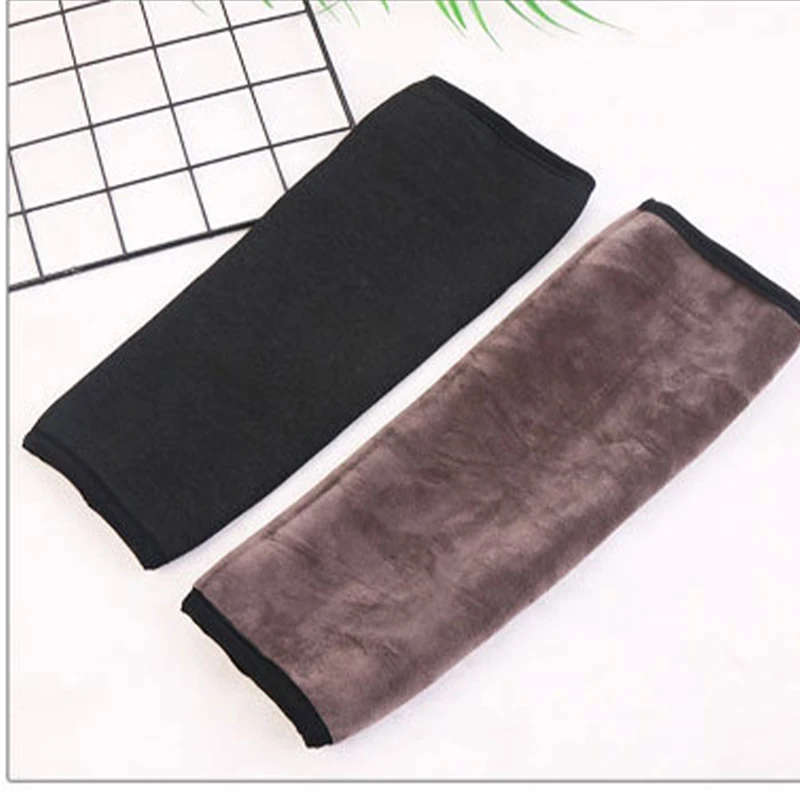 Черные бархатные наколенники 30 см, мужские и женские наколенники, изоляционная краска, новые осенне-зимние наколенники, теплые наколенники