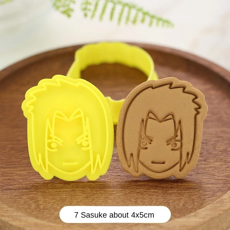 Anime Naruto Cookie Cutters Biscuit Mold DIY Fun Plastic Sandwich Cutter Figure 3D Stereo Pressed Cookie Mould Baking Tools Toys