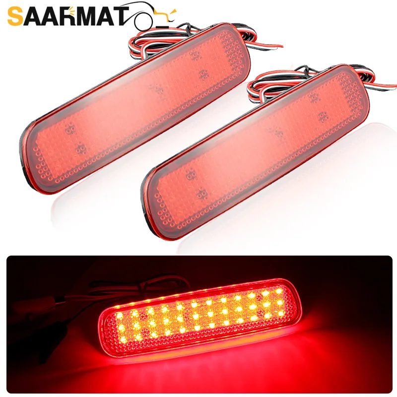 1 Pair For Toyota Land Cruiser 100/Cygnus LX470 LED Rear Bumper Reflector Light Brake Lamp Car Parking Warning Stop Tail Lantern