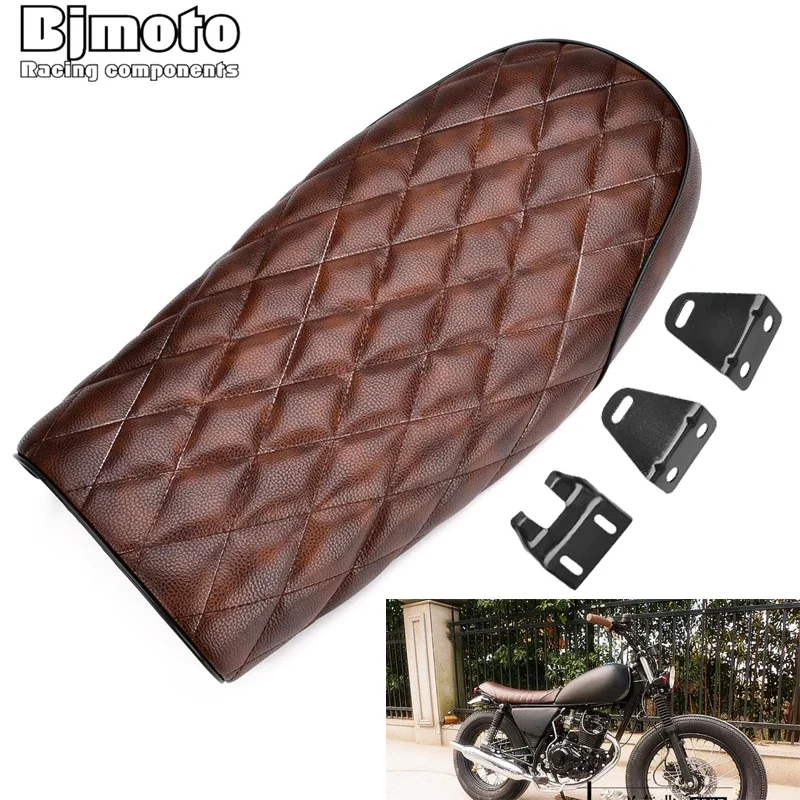 

Motorcycle Seat Vintage Saddle Leather Cafe Racer For Honda CB CL CB100 CB125 CB175 CB200 CB350 CB360 CB400 CB450 CB500 CB550